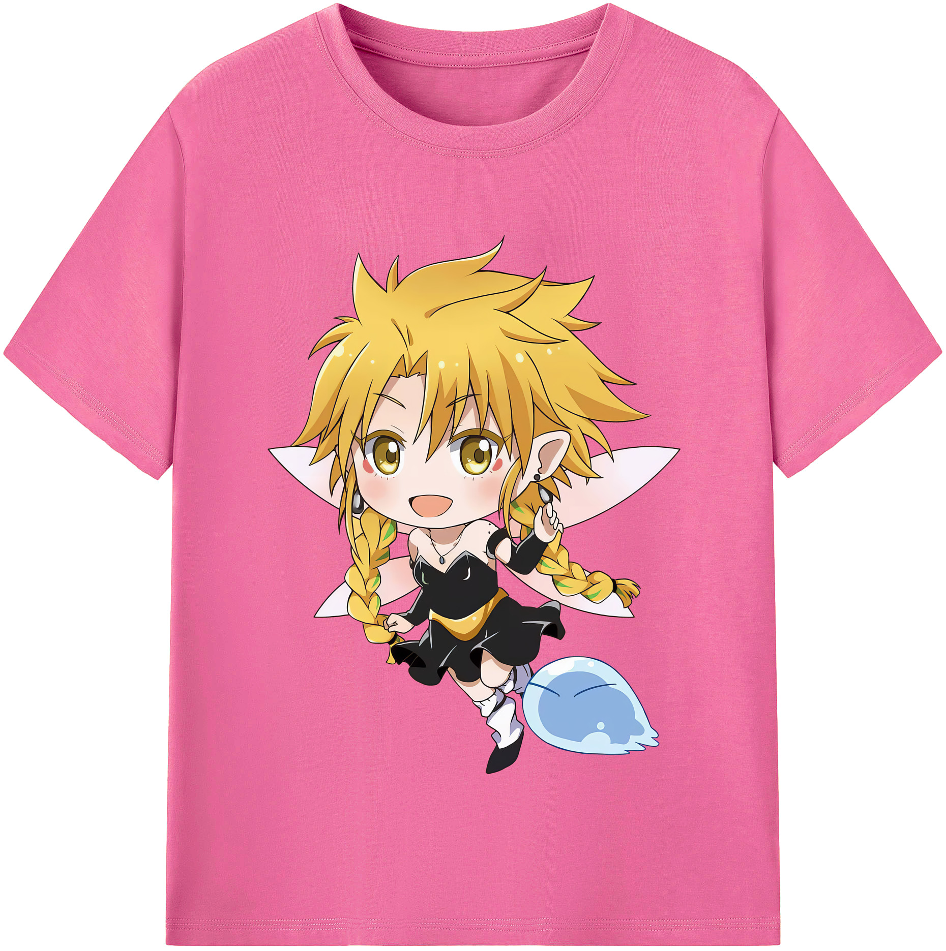 （画像用） 転スラ Regarding Reincarnated to Slime レディースカジュアルプリントTシャツ（綿100％）